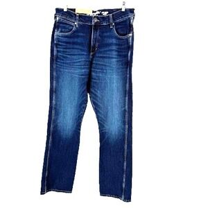 Wrangler Retro Men's Darren Dark Wash Relaxed Bootcut Stretch Jeans 34X36 NEW